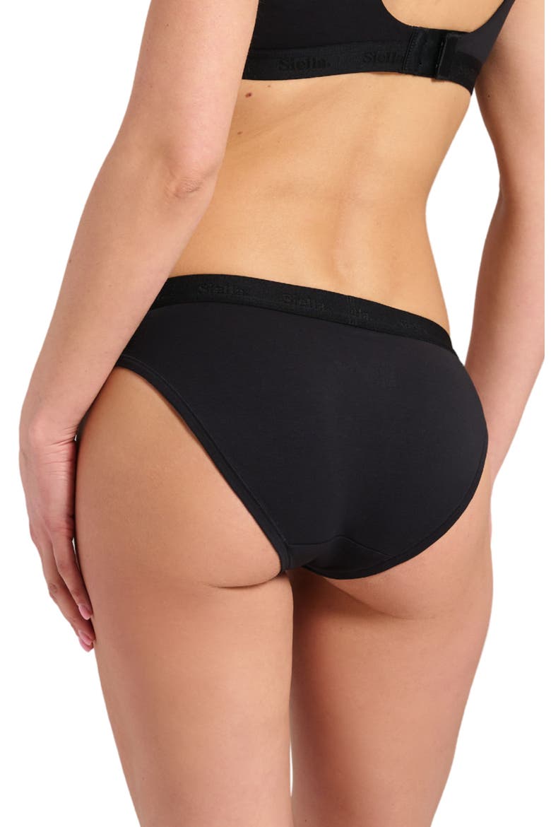 Organic Cotton Bikini, Alternate, color, Black