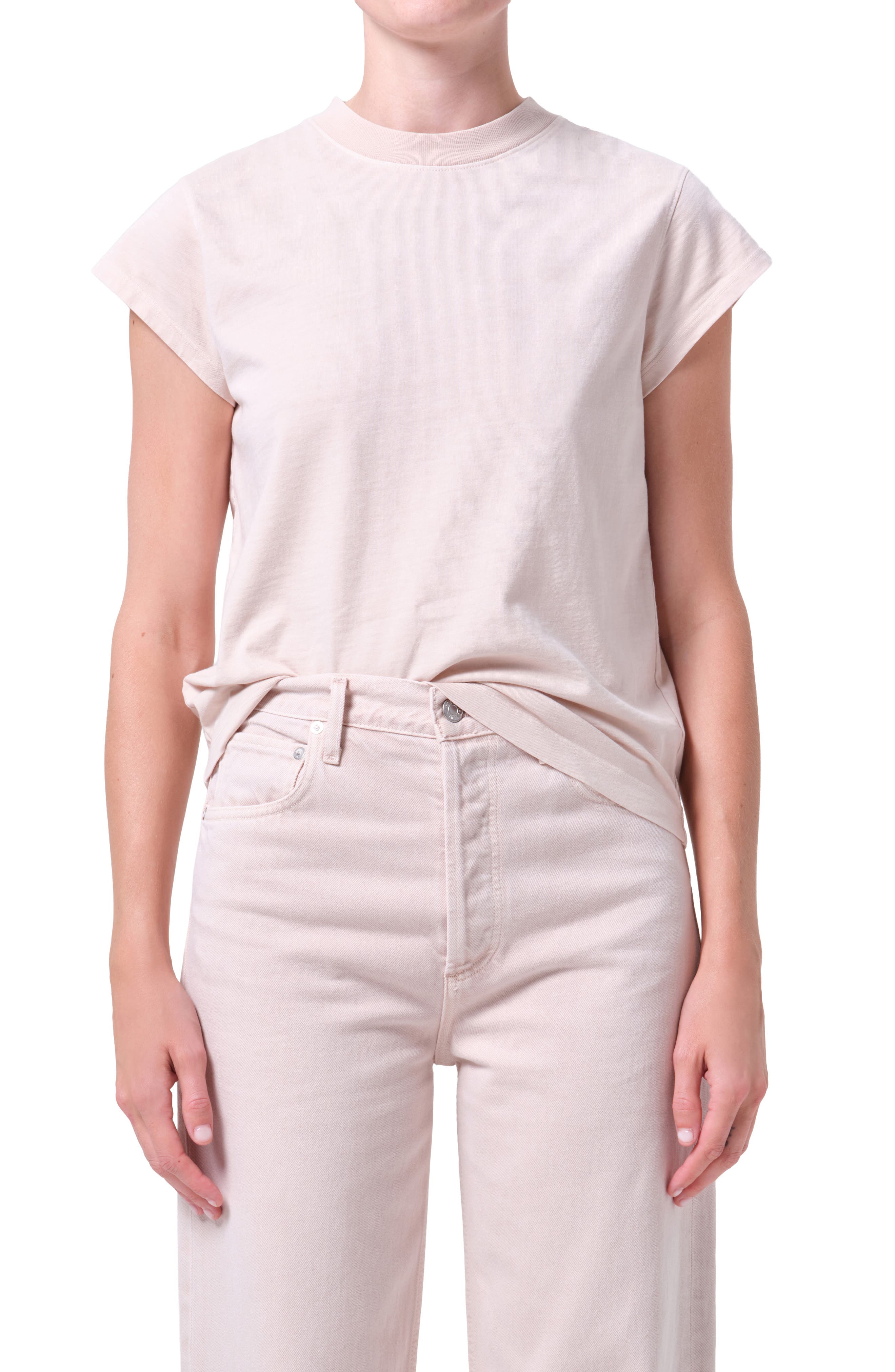 Long Line Bryce Cap Sleeve T-Shirt - image 3