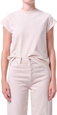 AGOLDE Long Line Bryce Cap Sleeve T-Shirt