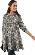 Jessica London Georgette Button Front Tunic