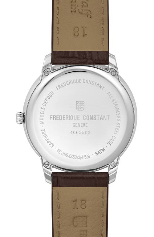 Frederique Constant Moneta Moonphase Watch, 37mm