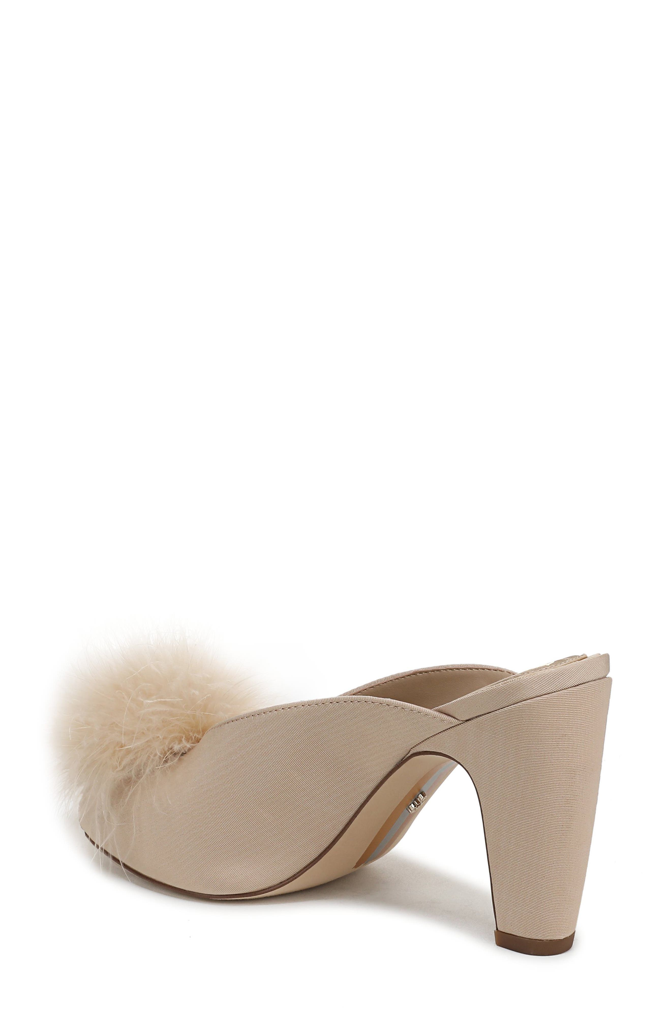 Sam Edelman Witney Feather Embellished Pump, Alternate, color, Honey Sand
