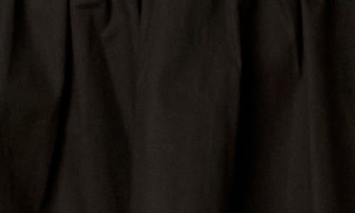 Nia Karo Button Front Cotton Blend Fit & Flare Minidress In Black