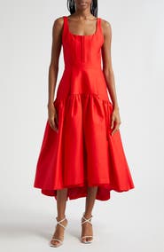 Alice + Olivia Diana High-Low Midi Dress