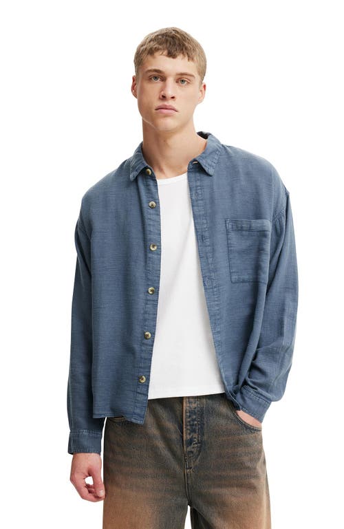 Cotton On Washed Long Sleeve Shirt In Multi