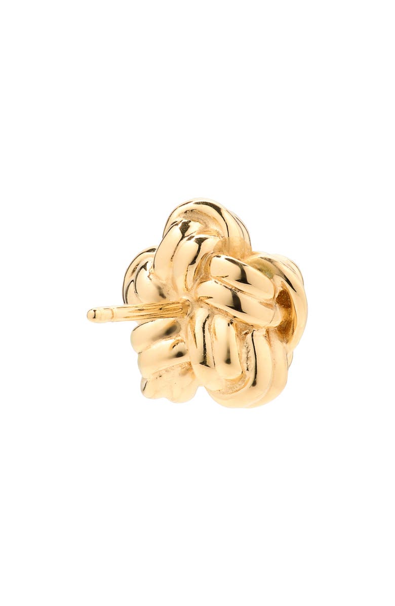 Bottega Veneta Knotted Stud Earrings, Alternate, color, 8120 Yellow Gold