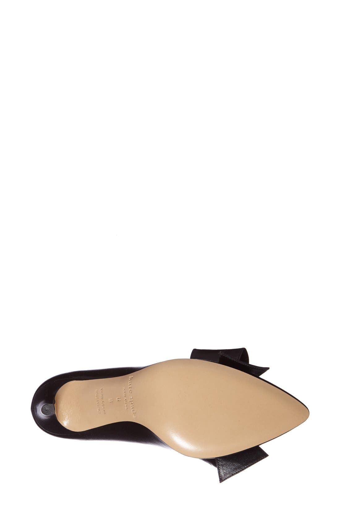 Kate Spade New York 'nina-mid' satin pointy toe pump, Alternate, color, 