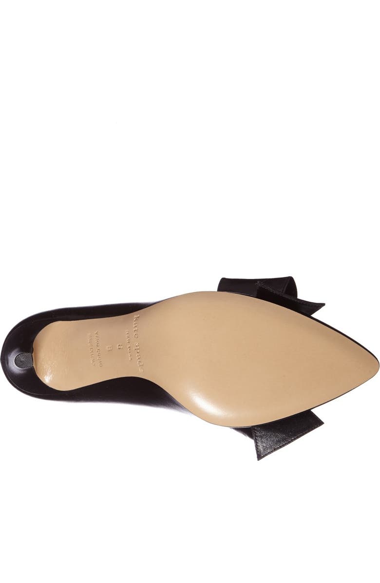 Kate Spade New York 'nina-mid' satin pointy toe pump, Alternate, color,