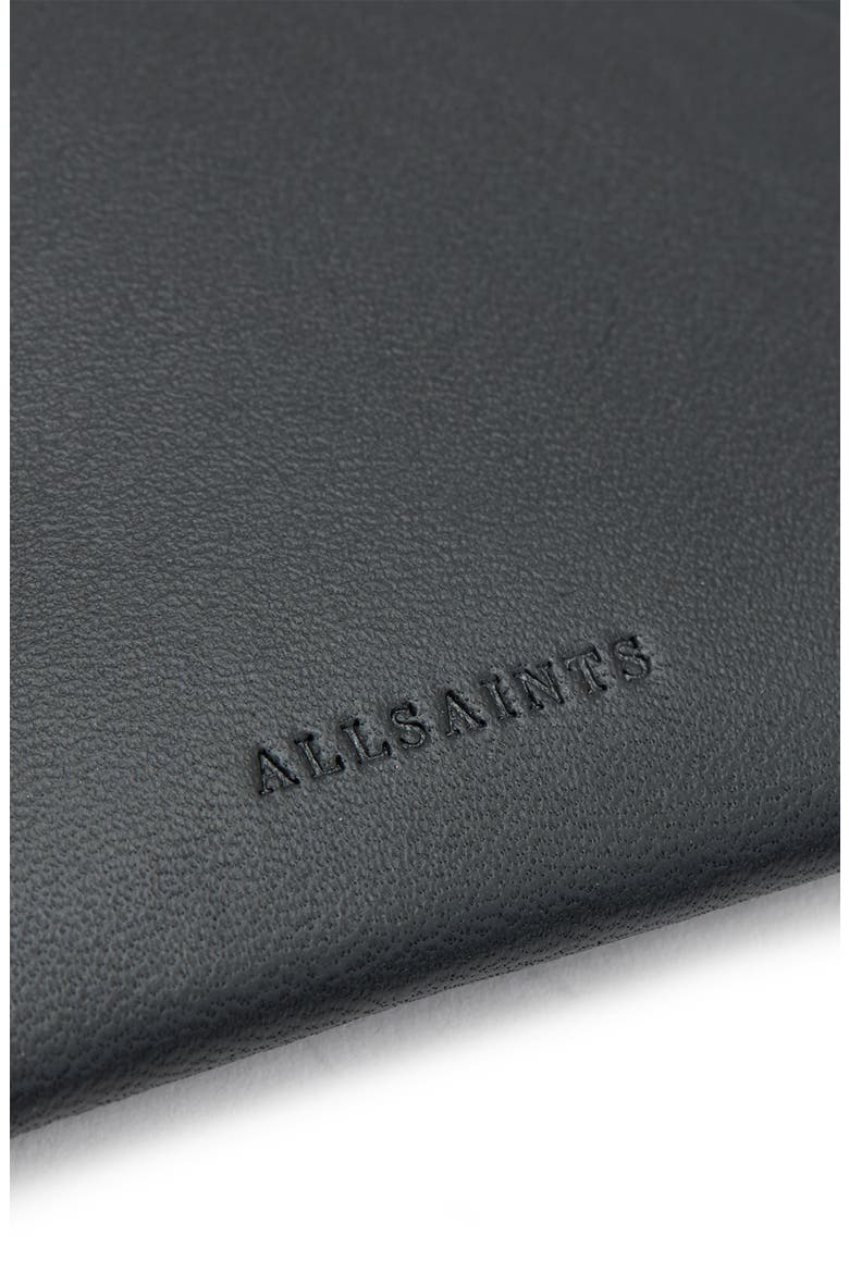 Hex Leather Cardholder, Alternate, color, BLACK