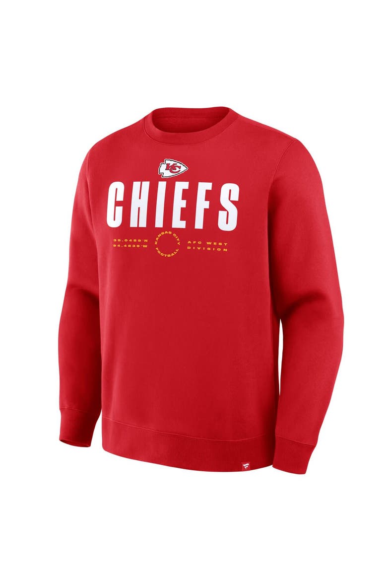 Men's Fanatics Red Kansas City Chiefs Direct Handoff Legacy Pullover Sweatshirt, Alternate, color, Red