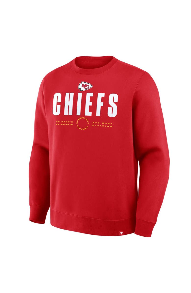 FANATICS Men's Fanatics Red Kansas City Chiefs Direct Handoff Legacy Pullover Sweatshirt, Alternate, color, Red