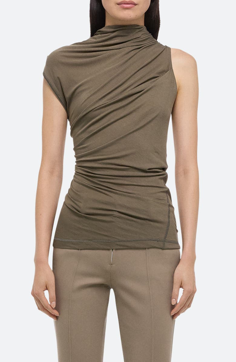 Helmut Lang Wind Cloud Asymmetric Top, Main, color, Olive