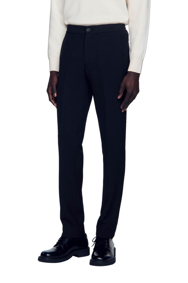 Jersey trousers, Main, color, Black