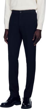 SANDRO Jersey trousers