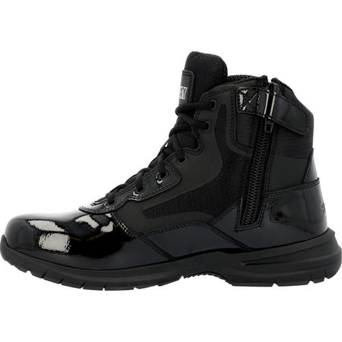 Rocky 6" Side Zip Public Service Boot In Black