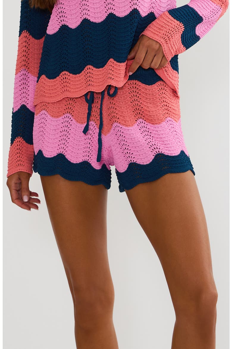 Balboa Cover-Up Shorts, Main, color, SEASHELL ISLE COLOR BLOCK
