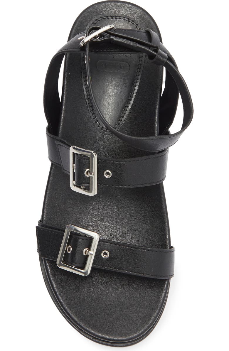 ASOS DESIGN Trombone Platform Buckle Sandal, Alternate, color,