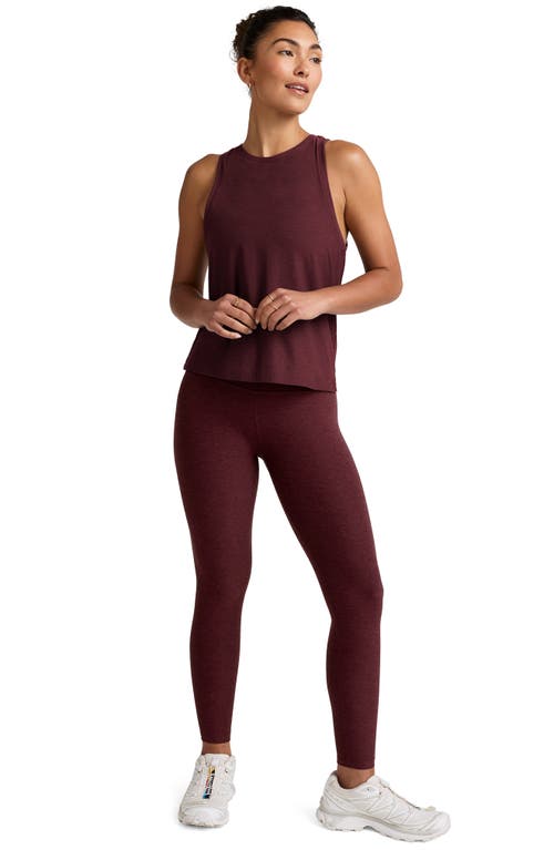 Beyond Yoga Featherweight Rebalance Tank In Burgundy