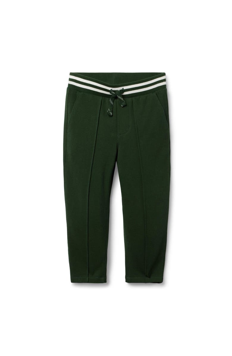 Janie and Jack The Pique Pintuck Jogger, Main, color, Green