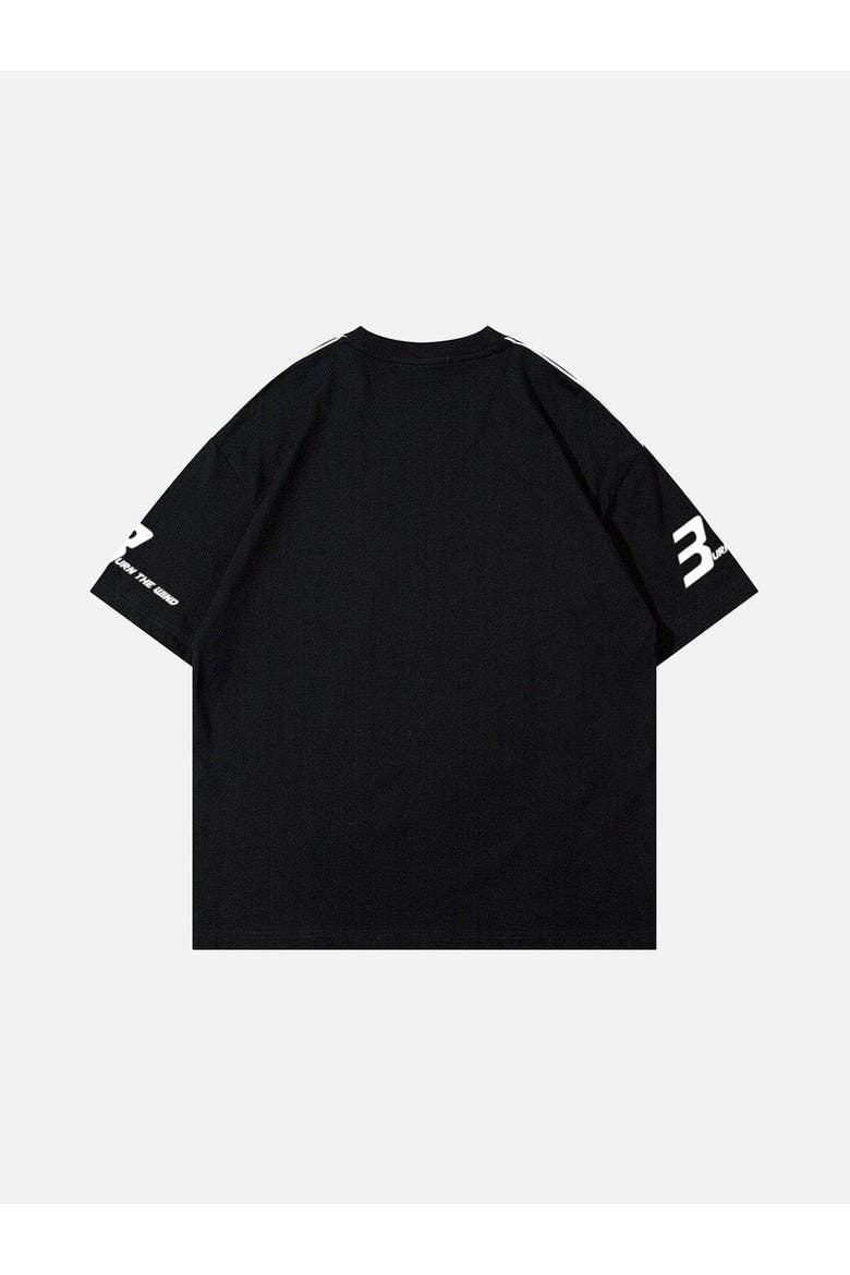 Racing Sport Style Tee, Alternate, color, Black