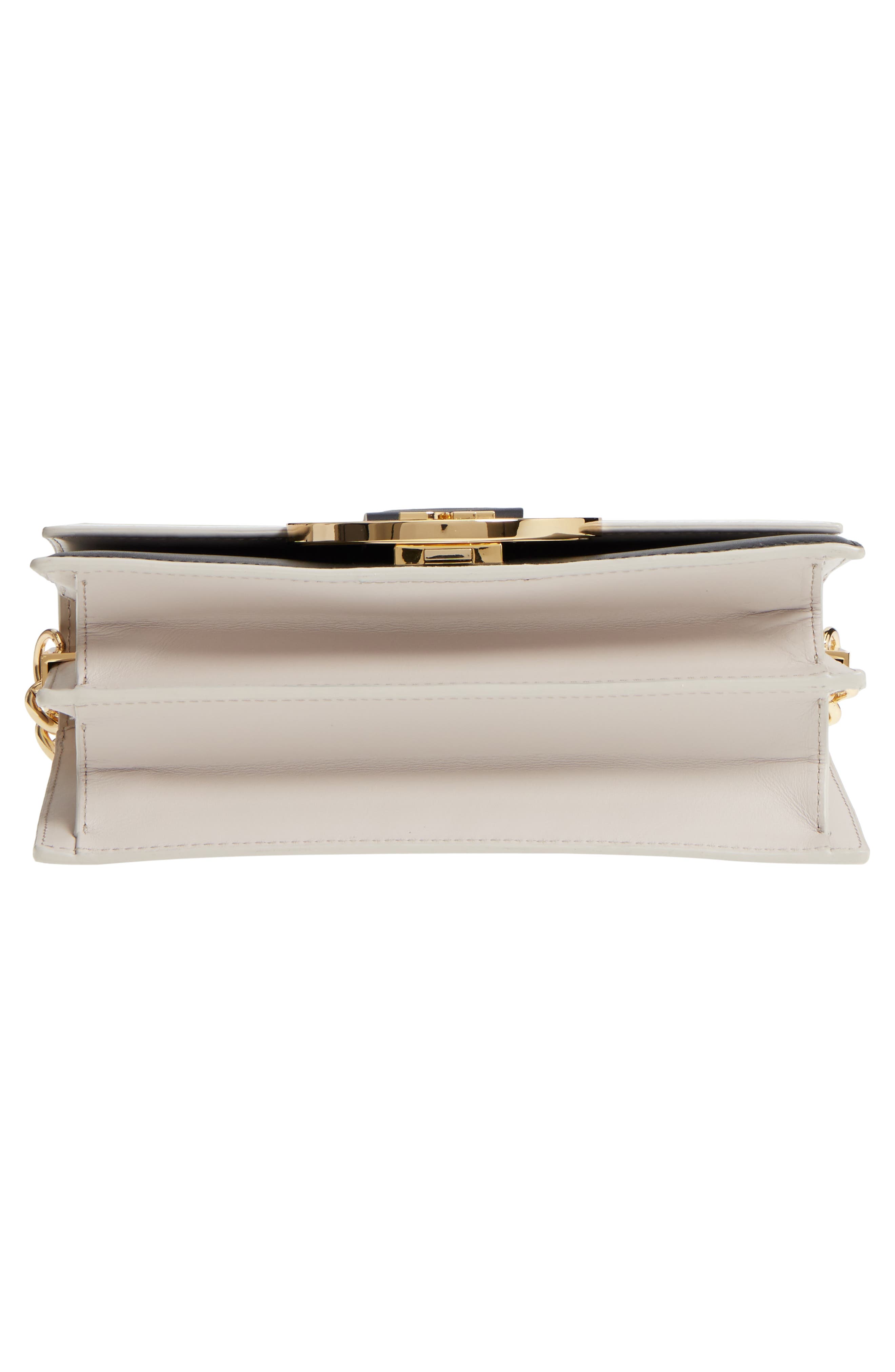 Diane von Furstenberg Bonne Journée Half Moon Leather Crossbody Bag, Alternate, color, 