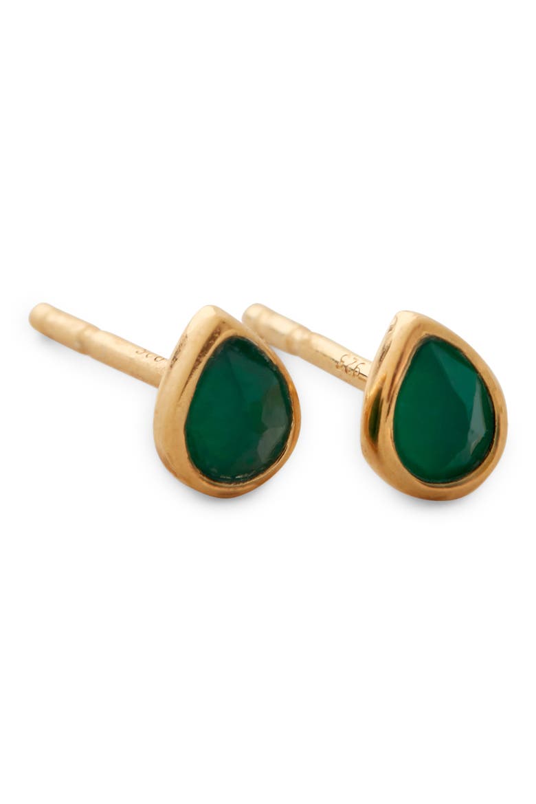 Teardrop Stud Earrings, Main, color, GP