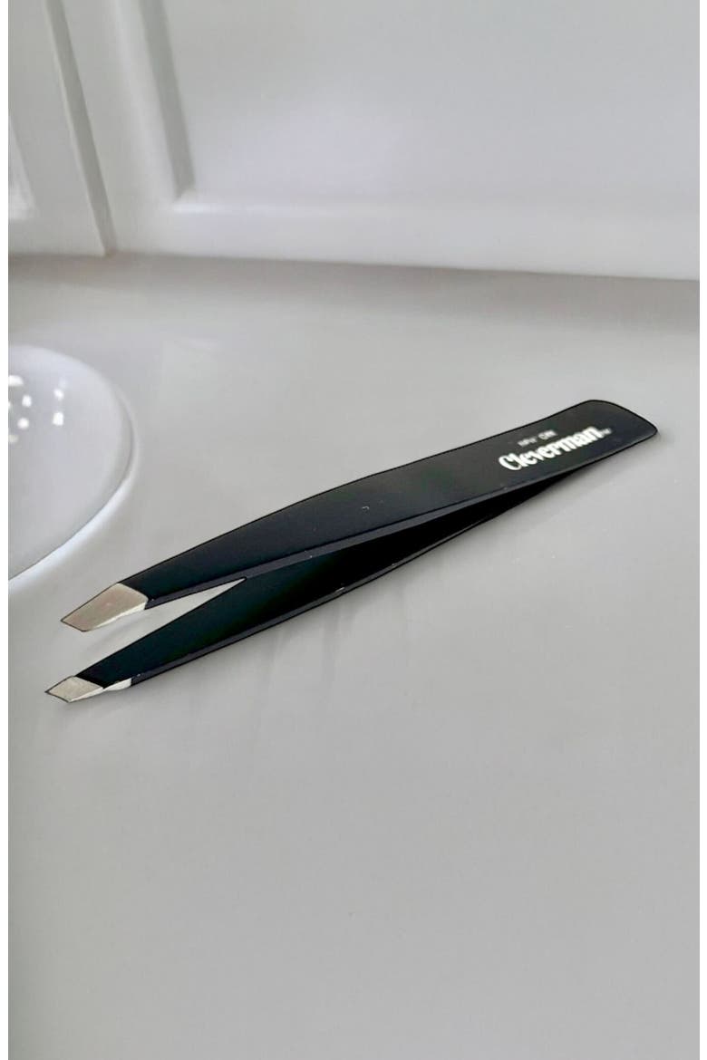 Precision Slant Tweezer, Expert Brow & Facial Hair Removal, Alternate, color, Black