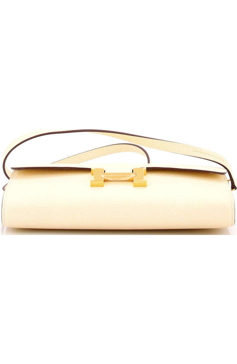 Pre-Owned Hermes Constance To Go Wallet Epsom, Alternate, color, Nata