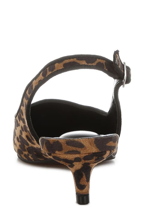 Jahzara Kitten Heel Slingback Pump (Women)