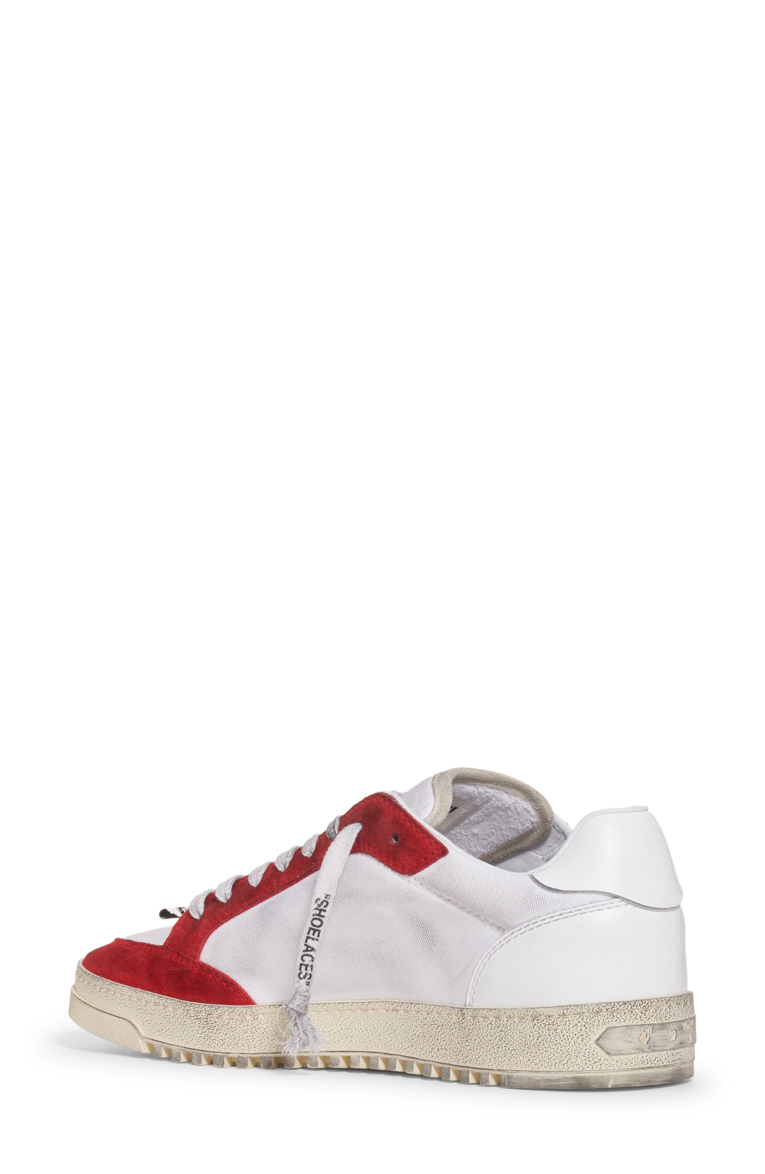 5.0 Sneaker, Alternate, color, WHITE/ RED