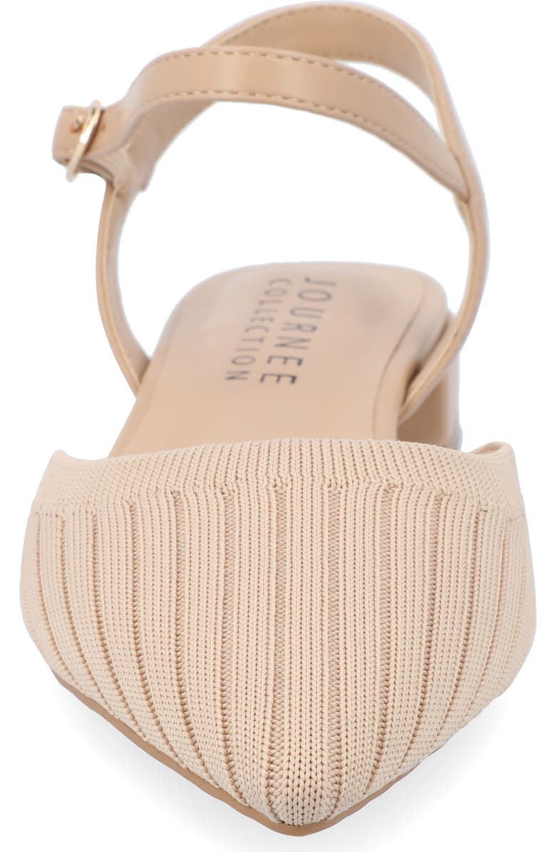 Journee Collection Ansley Pointed Toe Pump - Wide Width, Alternate, color, Tan