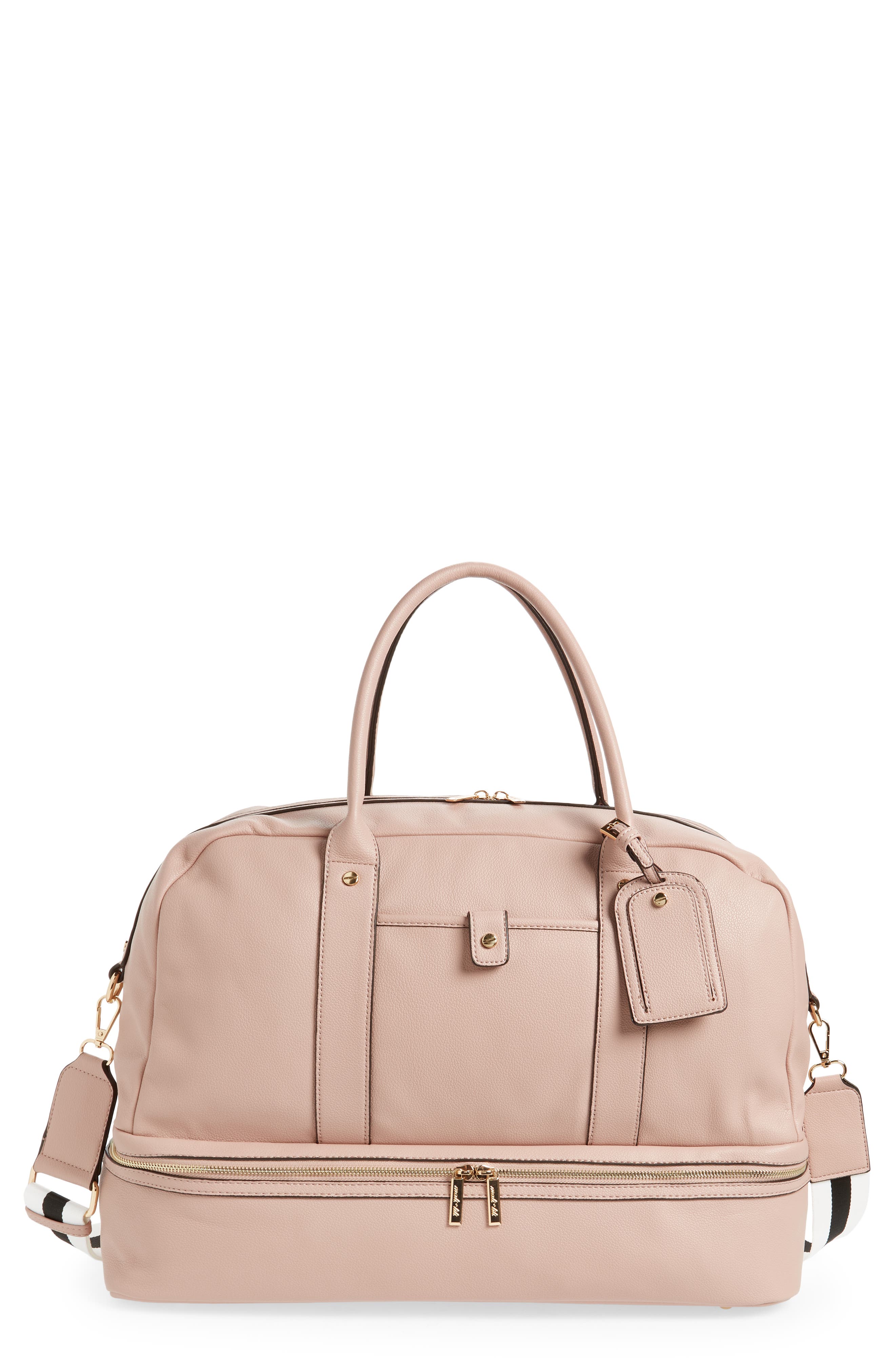 Mali + Lili Large Riley Vegan Leather Weekend Travel Bag
