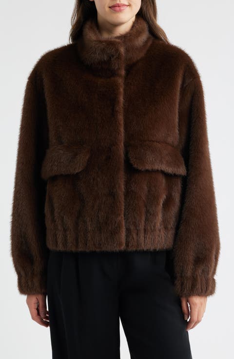 Faux Fur Bomber Jacket