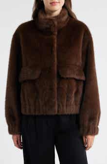 Sam Edelman Faux Fur Bomber Jacket