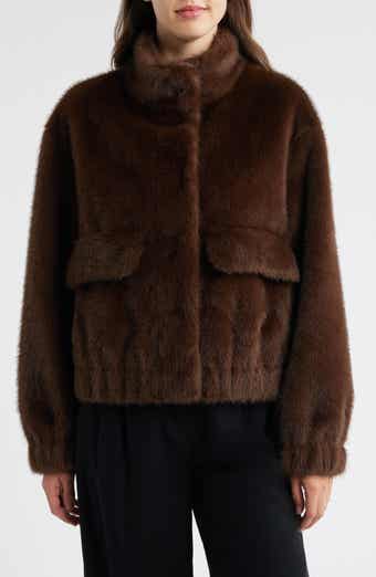 Sam Edelman Faux Fur Bomber Jacket