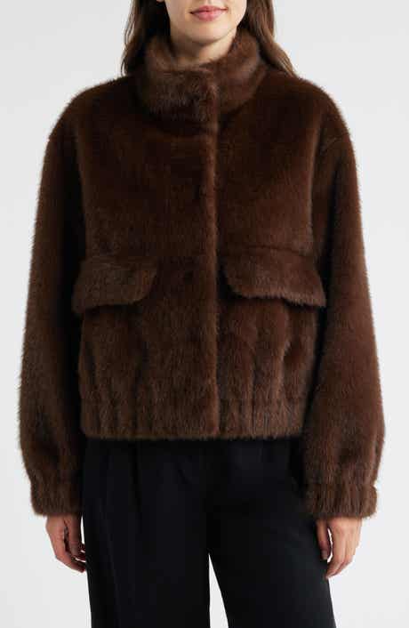 Sam Edelman Faux Fur Bomber Jacket