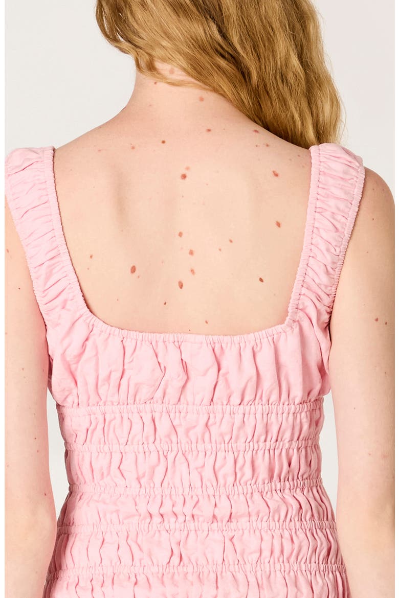 Lirio Smock Bodice Linen Blend Minidress, Alternate, color, BLUSH