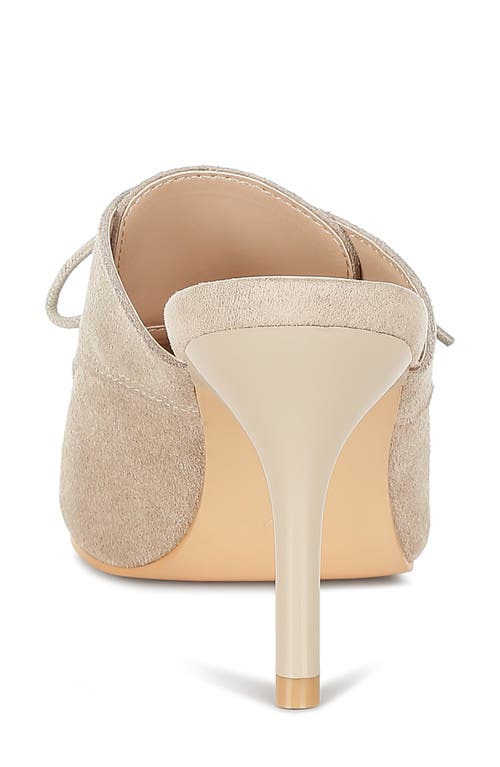 Rag & Co Miladi Stiletto Mule In Beige