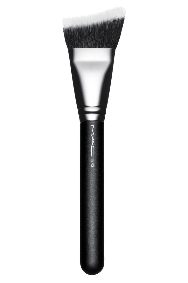 MAC 164S Synthetic Duo Fibre Curved Sculpting Brush, Main, color, NO COLOR