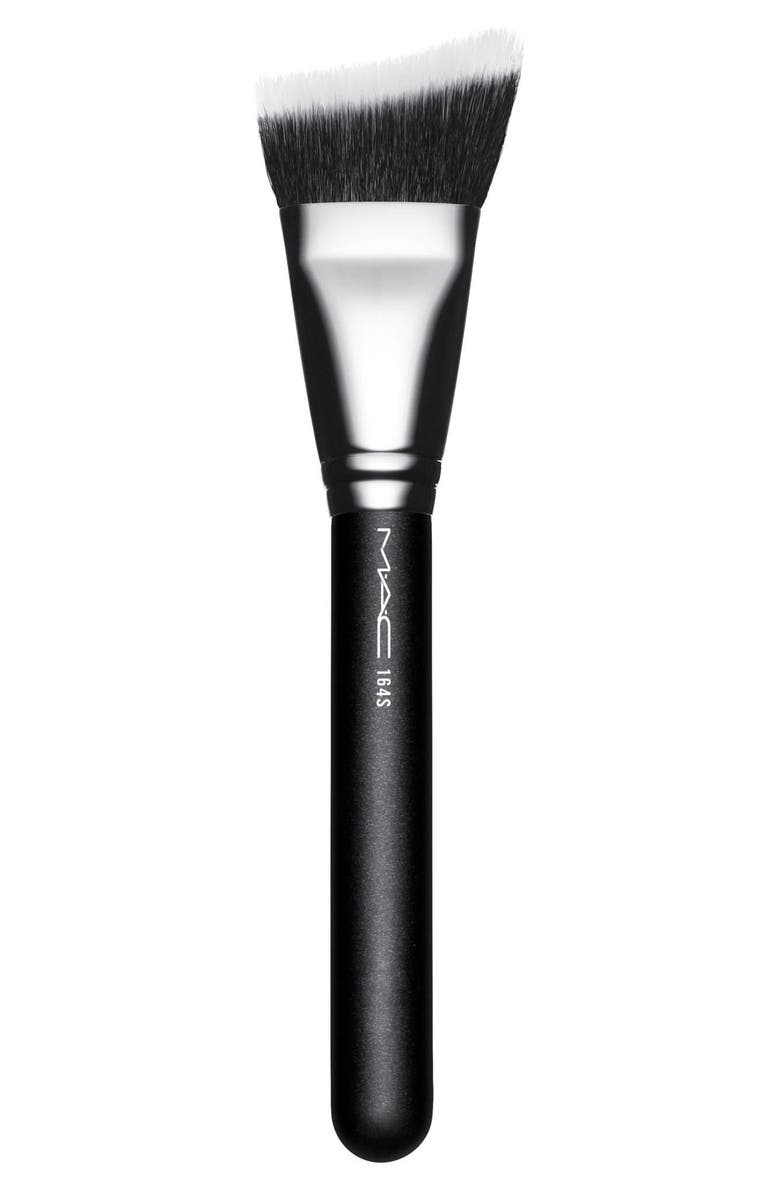 MAC Cosmetics MAC 164S Synthetic Duo Fibre Curved Sculpting Brush, Main, color, 