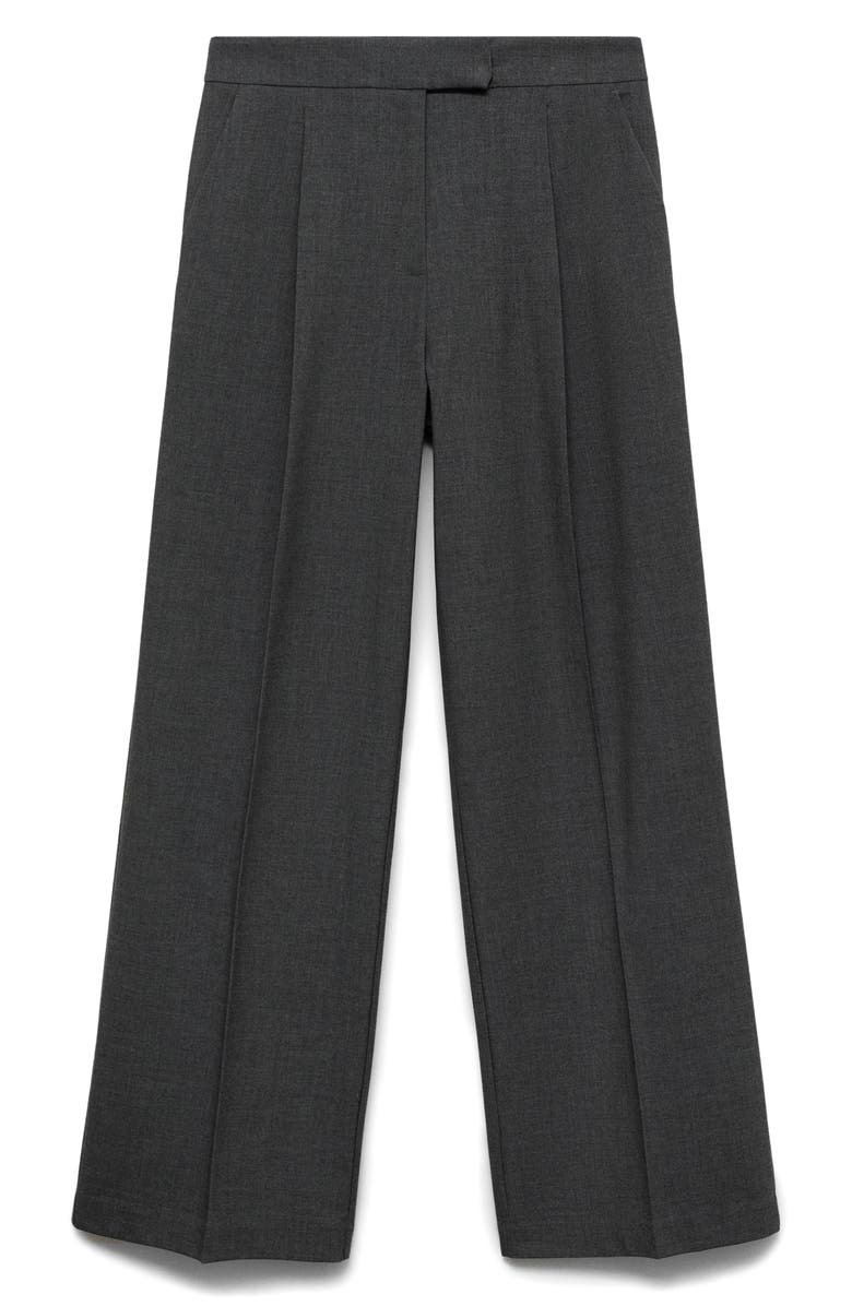 MANGO Straight Leg Suit Pants, Main, color, Grey