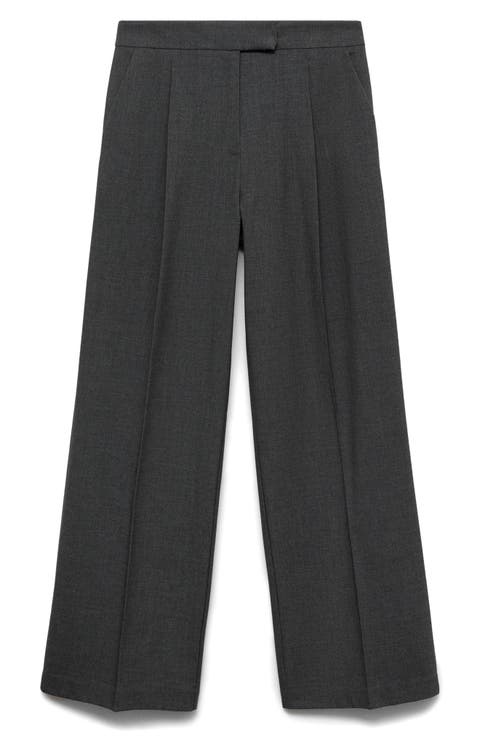 Straight Leg Suit Pants