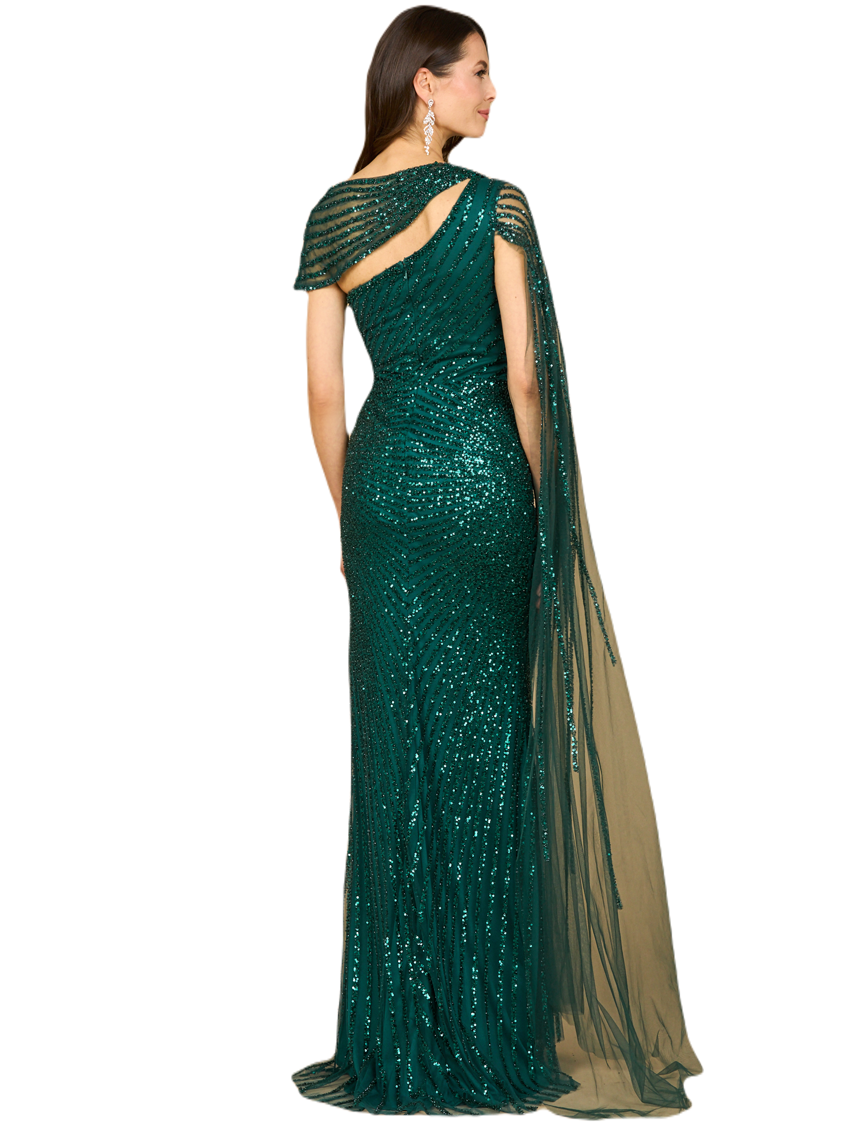 One Shoulder Fitted Gown - image 4