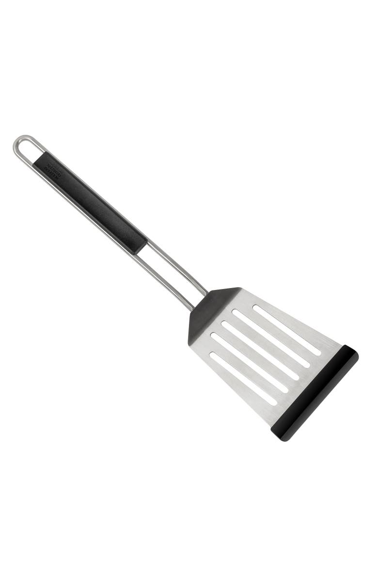 Kuhn Rikon Essential Softedge Thin Turner Spatula with Stainless Steel Blade, Non-Stick Safe Silicone Edge, Main, color, Silver