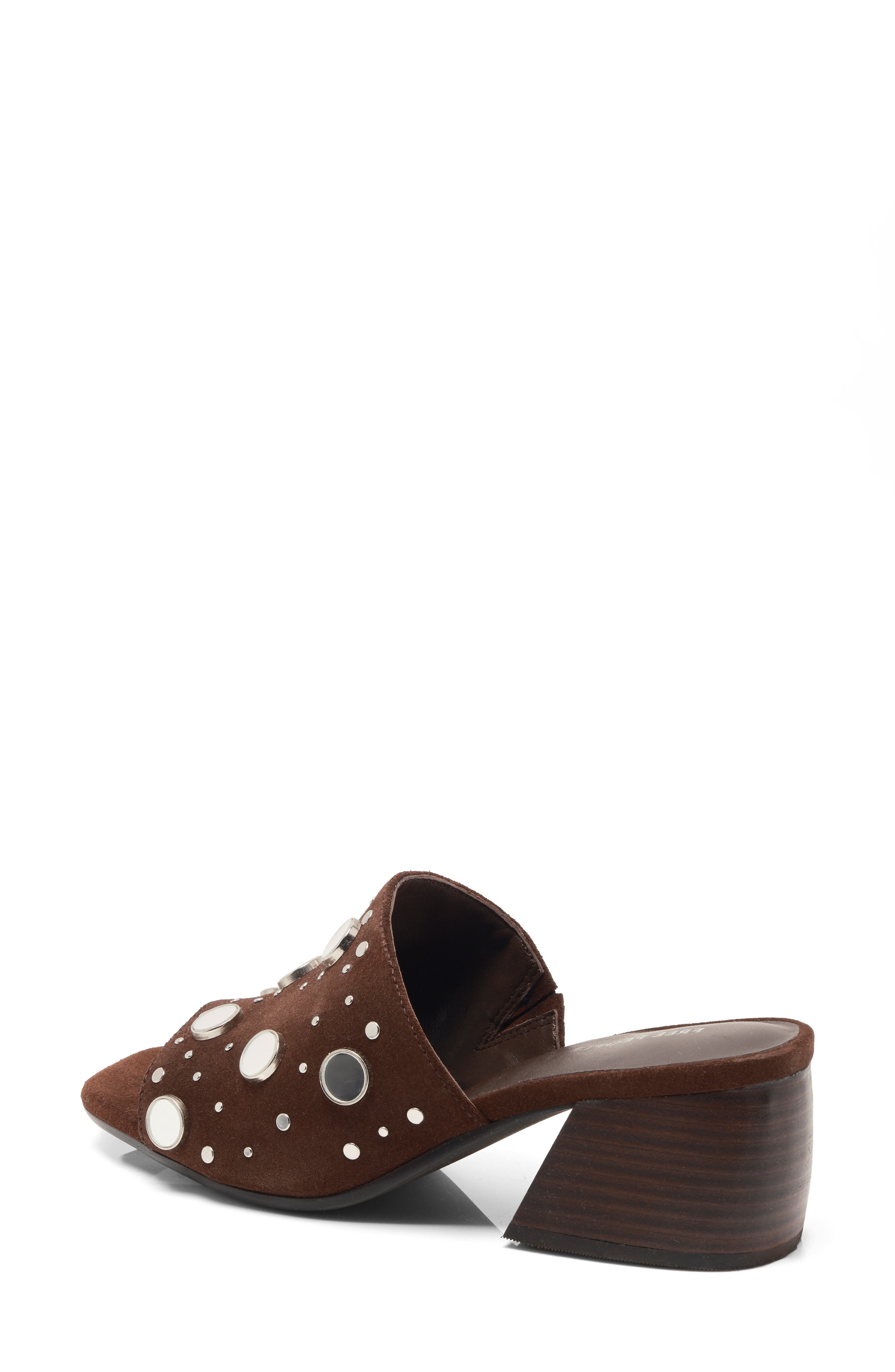Free People Mirage Block Heel Sandal, Alternate, color, Espresso Suede