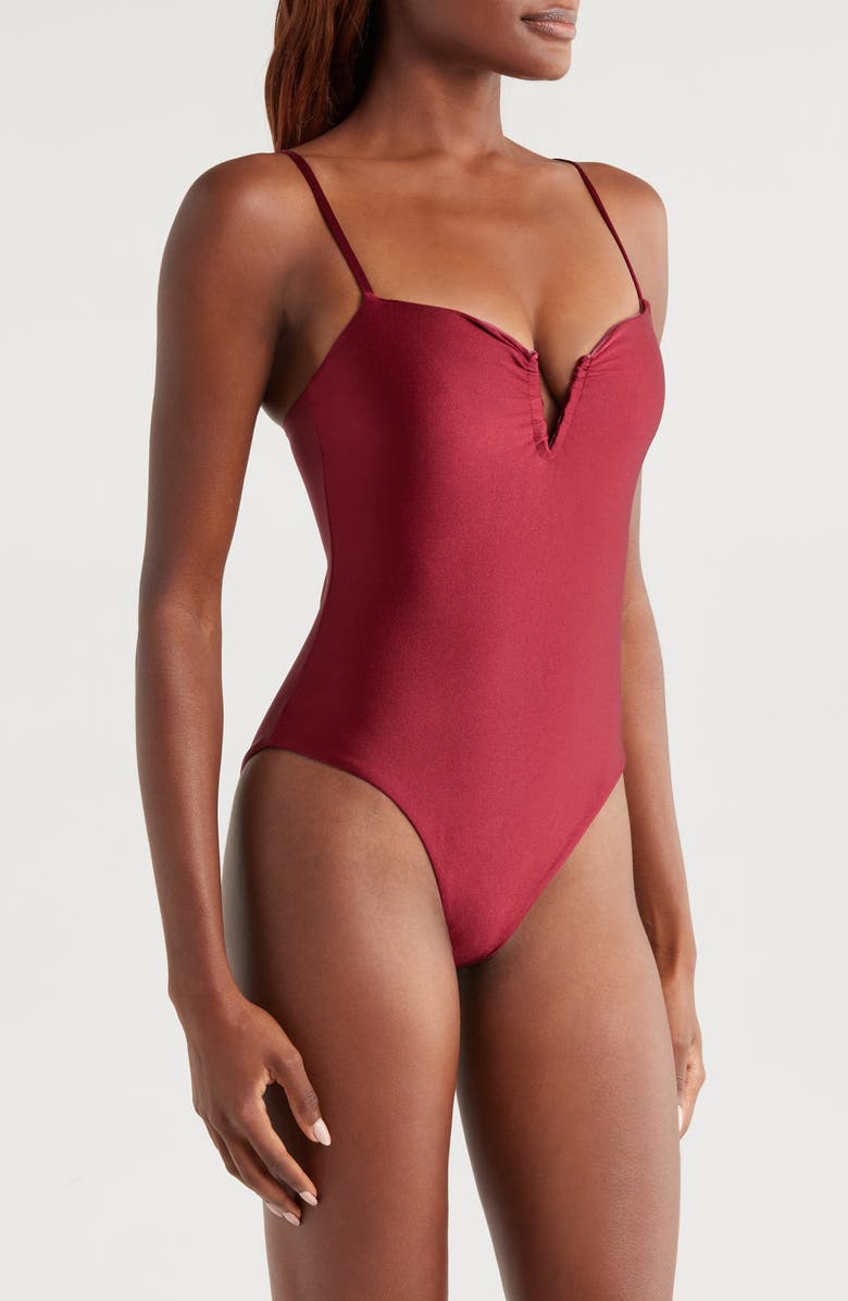 BOAMAR Lady One-Piece Swimsuit, Alternate, color, Wine