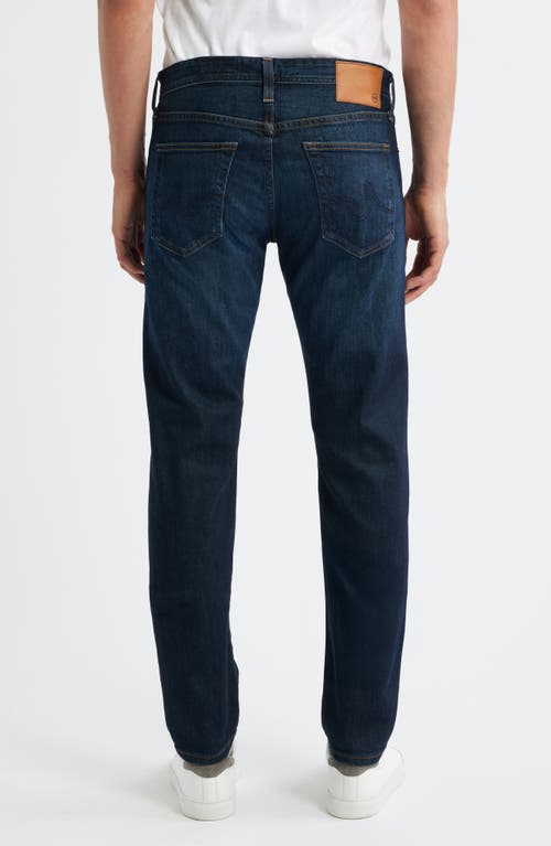 Ag Tellis Logo-patch Straight-leg Jeans In Blue
