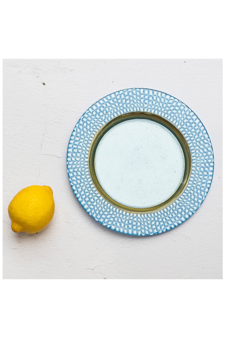 Pelli Glass Blue Salad Plate, Alternate, color, BLUE