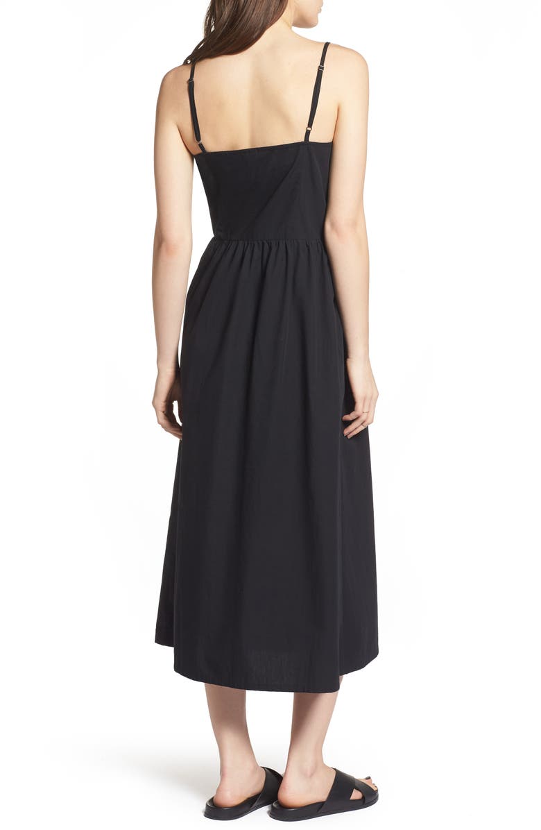 Treasure & Bond Button Front Midi Dress, Alternate, color,