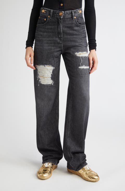 パンツ VERSACE Women Straight Pants 1008222 1A05161 1B000 90_1011302-